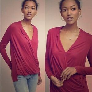 Akemi + Kin Faux Wrap top